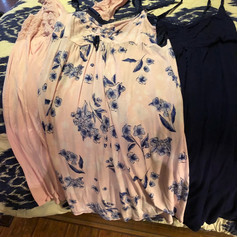 Lot of Jessica Simpson breastfeeding nightgowns